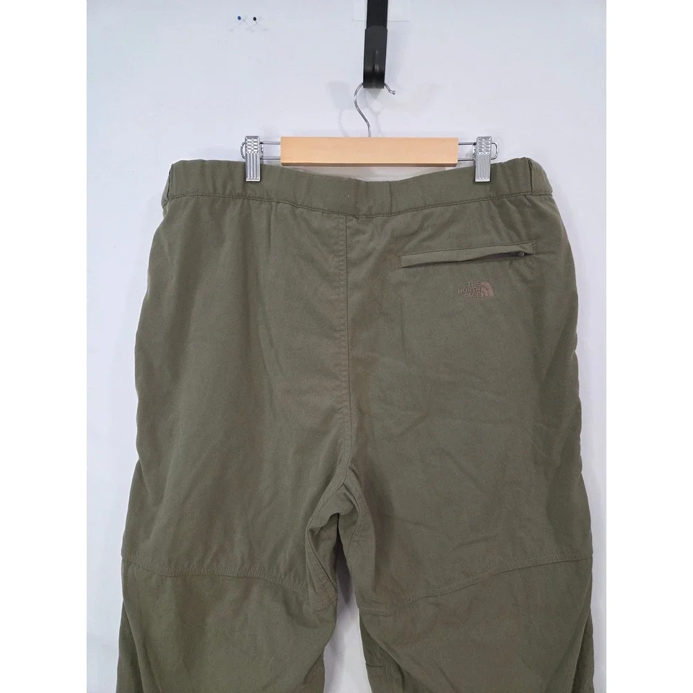 The North Face Mens Green Hiking Pants‎ L Belted Cordura Ripstop Nylon Gorpcore